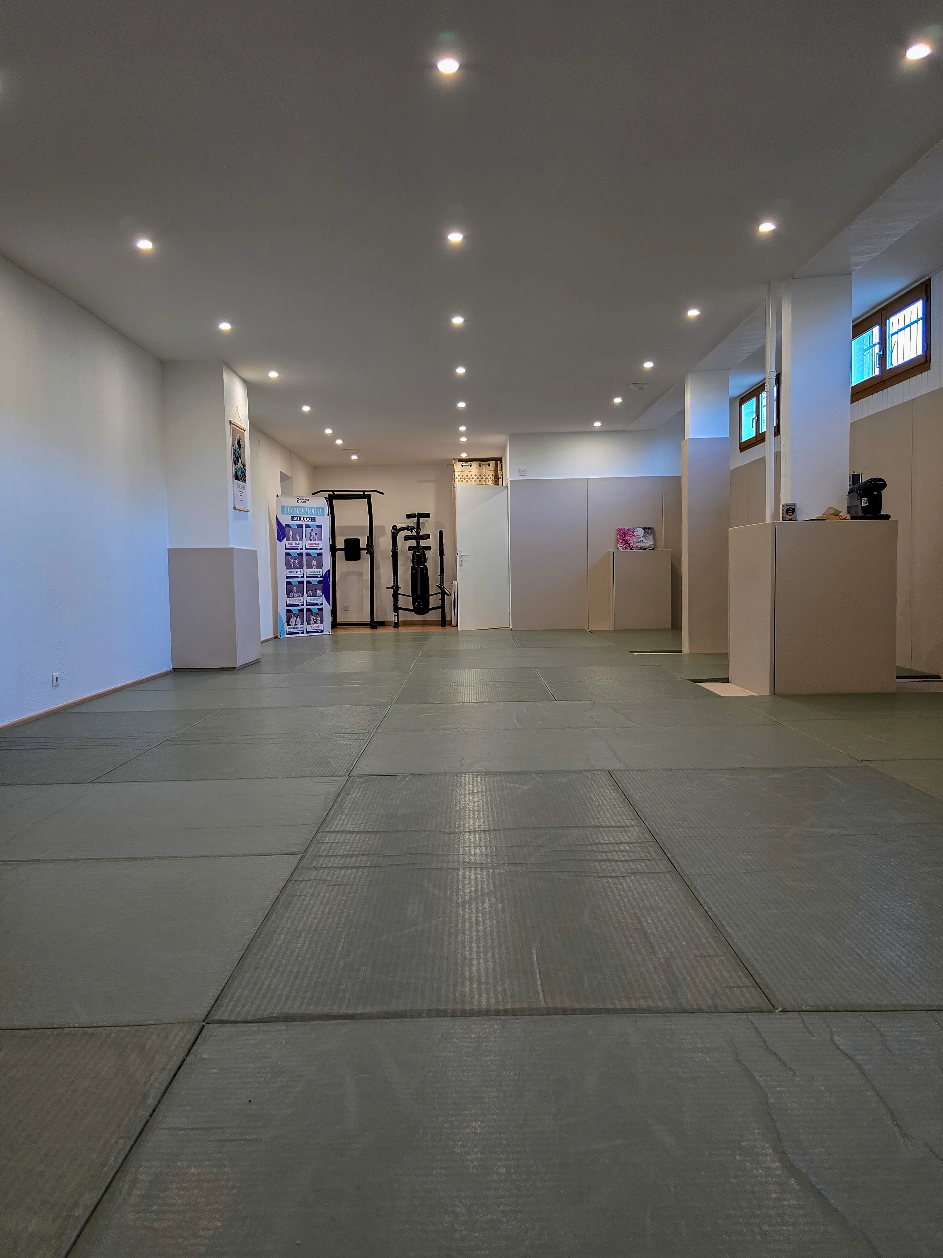 Espace d’entraînement de l’académie Next Level Jiu Jitsu Besançon
